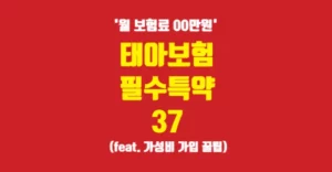 태아보험 필수 특약 37가지 '보험료 oo만원' 가성비 가입 꿀팁 태아보험 필수특약 가성비 추천