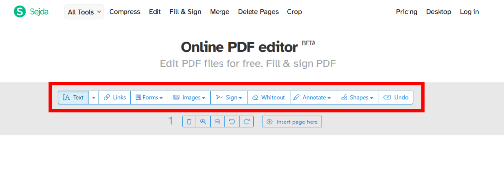 무설치 한글 호환 PDF 편집 무료 Sejda PDF Editor 사용법2