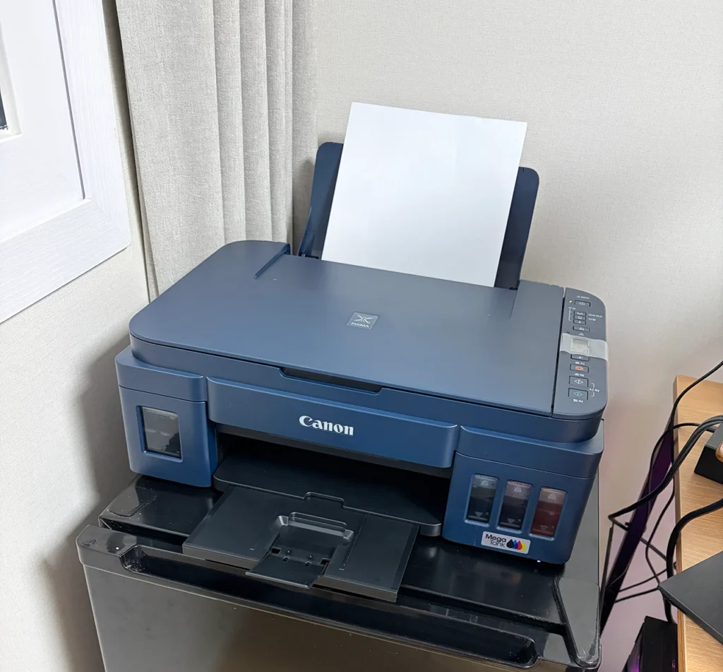 깔끔하게 설치된 캐논 G3910